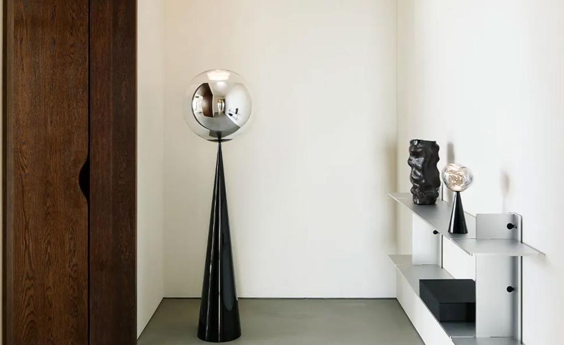 Торшер модель Mirror Ball Cone Fat Floor Lamp от фабрики Tom Dixon