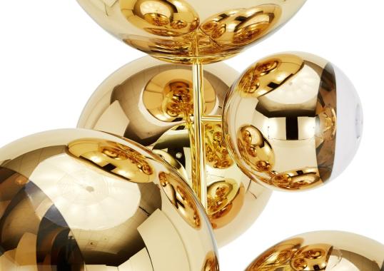 Люстра модель Mirror Ball Stand Chandelier Gold от фабрики Tom Dixon