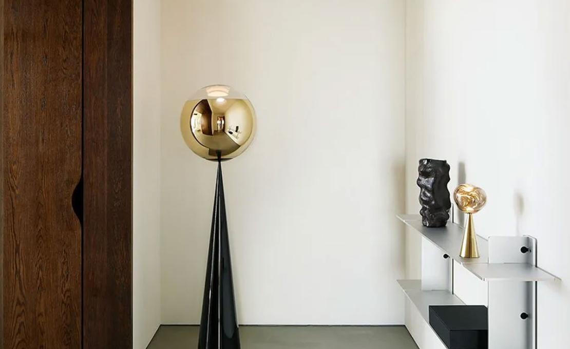 Торшер модель Mirror Ball Cone Fat Floor Lamp от фабрики Tom Dixon