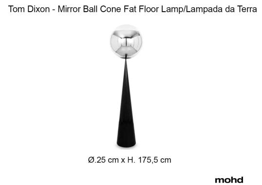 Торшер Mirror Ball Cone Fat Floor Lamp от Tom Dixon image 5