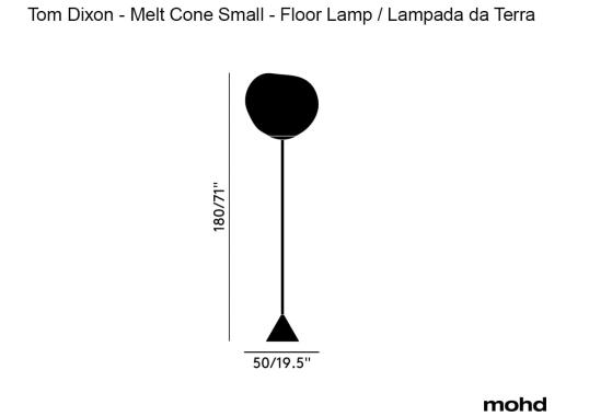 Торшер модель Melt Cone Slim Floor Lamp от фабрики Tom Dixon