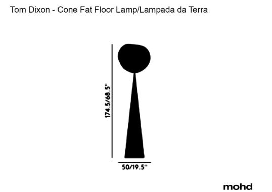 Торшер модель Cone Fat Floor Lamp от фабрики Tom Dixon