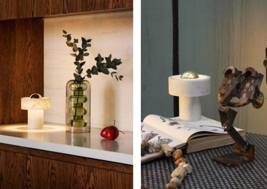 Настольная лампа модель Stone Portable Table Lamp от фабрики Tom Dixon
