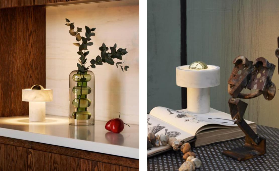 Настольная лампа модель Stone Portable Table Lamp от фабрики Tom Dixon