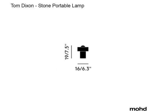 Настольная лампа модель Stone Portable Table Lamp от фабрики Tom Dixon