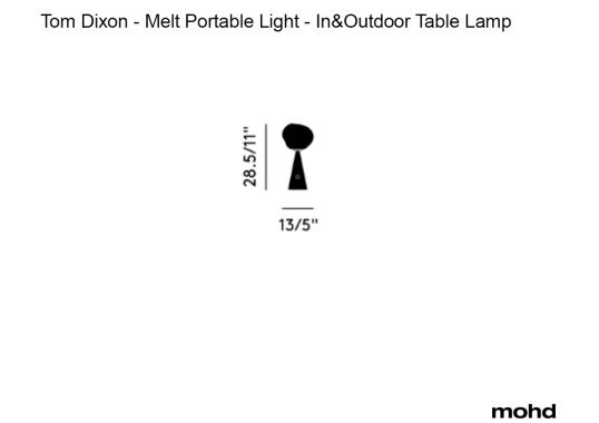 Настольная лампа модель Melt Portable Light – In&Outdoor Table Lamp от фабрики Tom Dixon