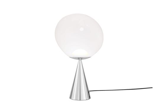 Настольная лампа модель Melt Cone Fat Table Lamp LED - Silver Cone от фабрики Tom Dixon