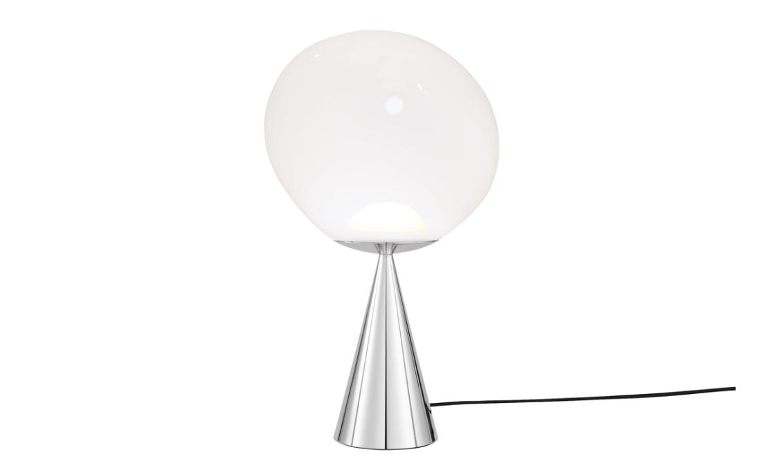 Настольная лампа модель Melt Cone Fat Table Lamp LED - Silver Cone от фабрики Tom Dixon