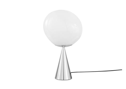 Настольная лампа модель Melt Cone Fat Table Lamp LED - Silver Cone от фабрики Tom Dixon