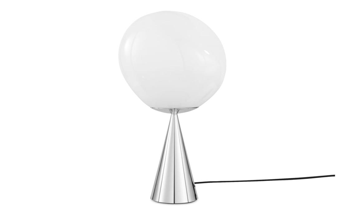 Настольная лампа модель Melt Cone Fat Table Lamp LED - Silver Cone от фабрики Tom Dixon