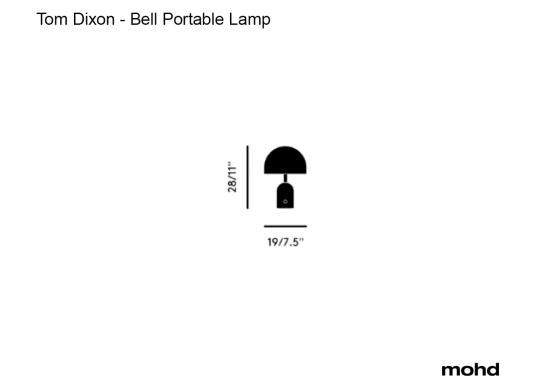 Настольная лампа модель Bell Table Lamp - Portable от фабрики Tom Dixon