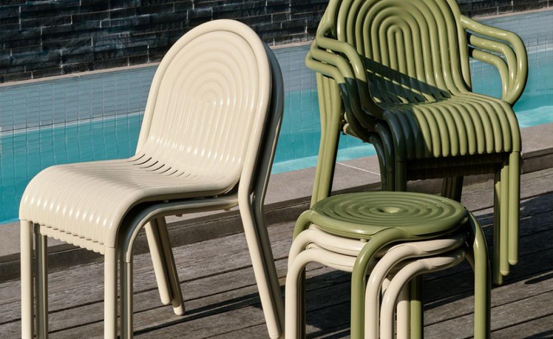 Стул модель Groove Stool от фабрики Tom Dixon