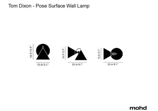 Бра модель Pose Surface Wall Lamp от фабрики Tom Dixon