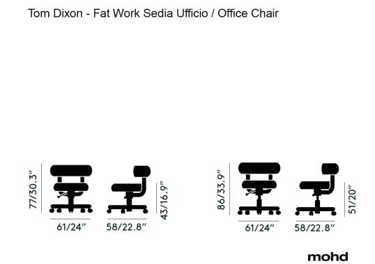 Стул модель Fat Work Office Chair от фабрики Tom Dixon