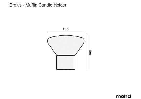 Подсвечник модель Muffin Candle Holder от фабрики Brokis