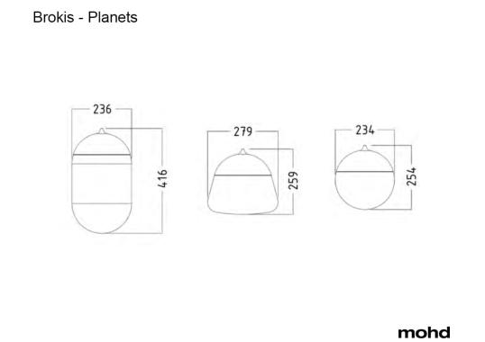 Подвесной светильник модель Planets Collection Suspension Lamp от фабрики Brokis