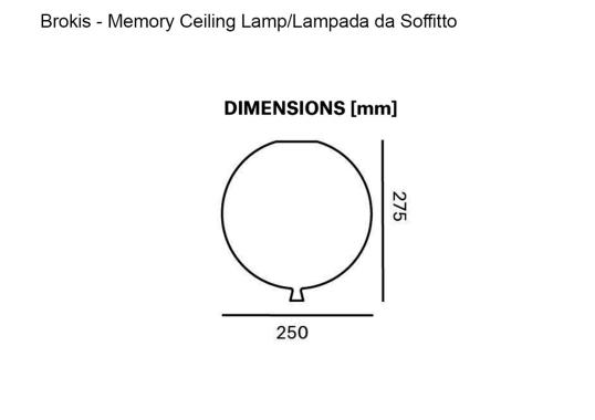 Потолочный светильник модель Memory Soffitto Ø 25 Lucida от фабрики Brokis