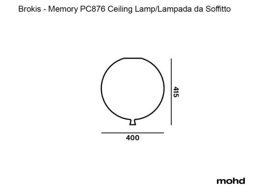 Потолочный светильник модель Memory PC876 Ceiling Lamp от фабрики Brokis