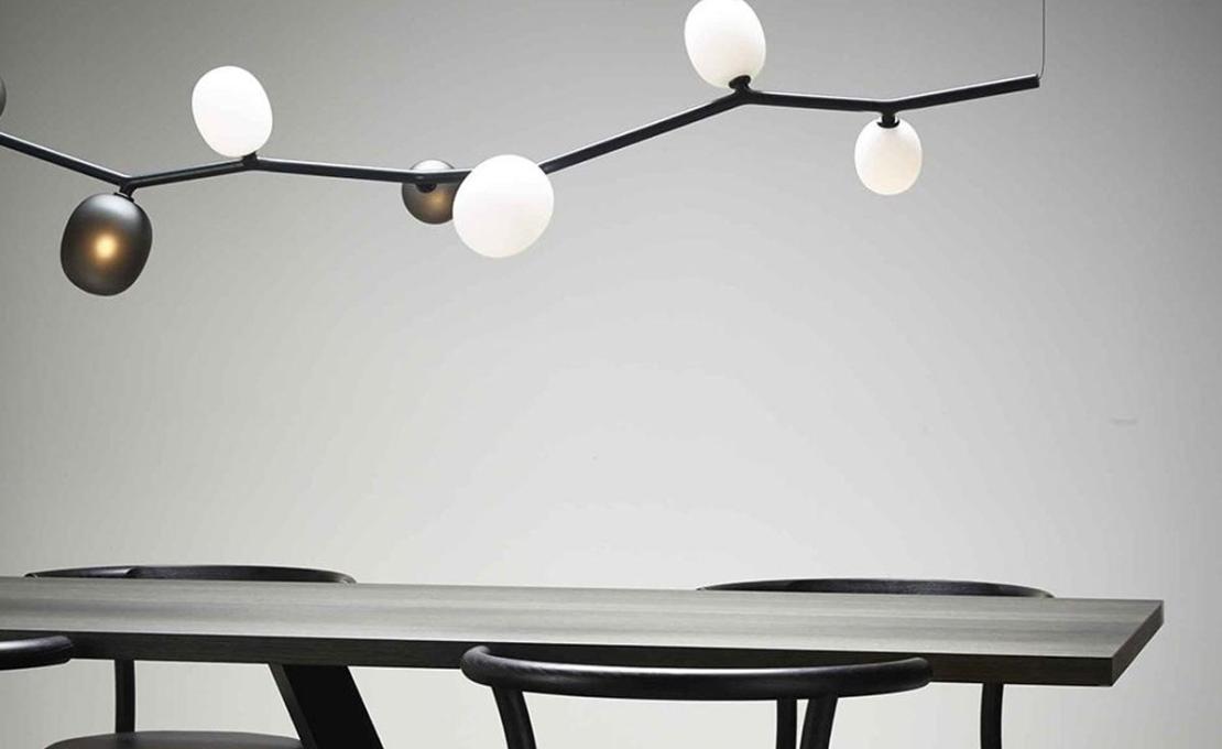Подвесной светильник модель Ivy Horizontal 7 Suspension Lamp от фабрики Brokis