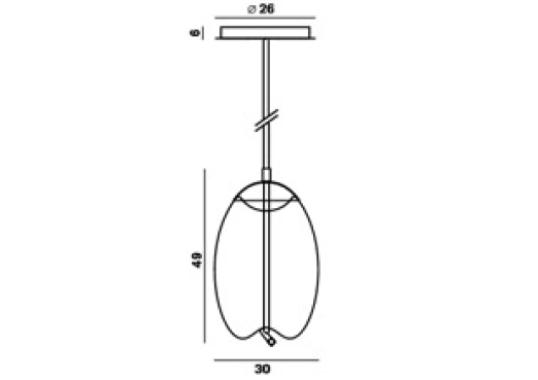Подвесной светильник модель Knot Uovo Lampada a Sospensione от фабрики Brokis
