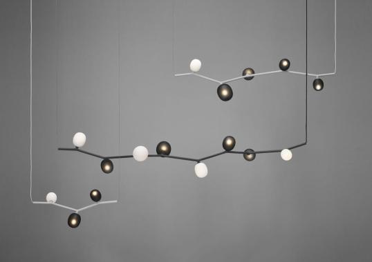 Подвесной светильник модель Ivy Horizontal 7 Suspension Lamp от фабрики Brokis
