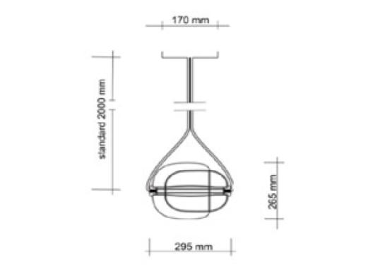 Подвесной светильник модель Capsula Lampada Sospensione от фабрики Brokis