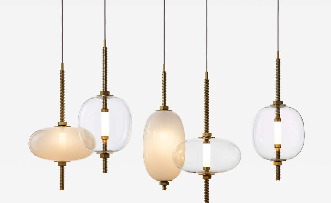 Подвесной светильник модель Under Pressure Suspension Lamp от фабрики Brokis