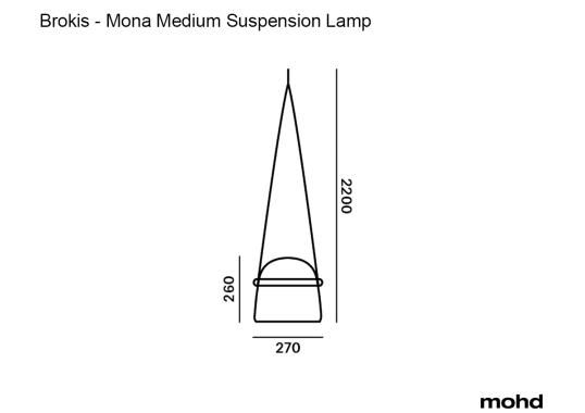 Подвесной светильник модель Mona Medium Lampada a Sospensione от фабрики Brokis