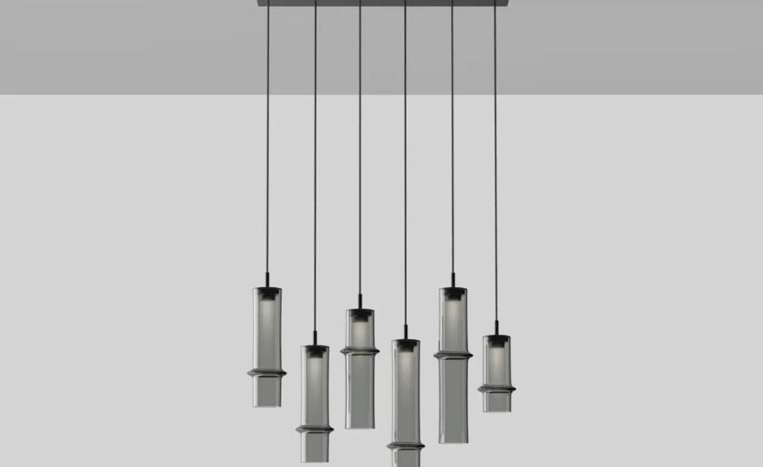 Подвесной светильник модель Bamboo Forest Composition S6M Suspension Lamp от фабрики Brokis