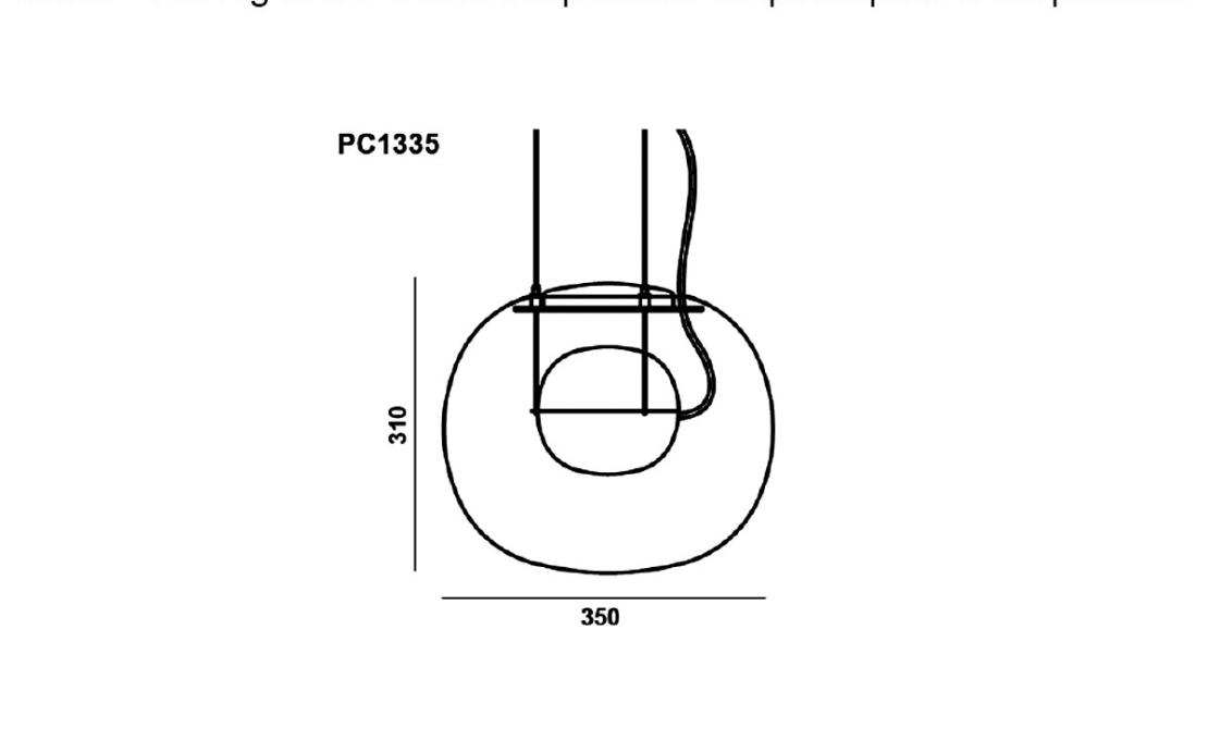 Подвесной светильник модель The Big One PC1335 Suspension Lamp от фабрики Brokis