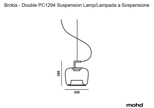 Подвесной светильник модель Double PC1294 Suspension Lamp от фабрики Brokis