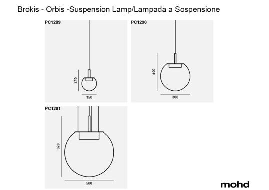 Подвесной светильник модель Orbis - Suspension Lamp от фабрики Brokis
