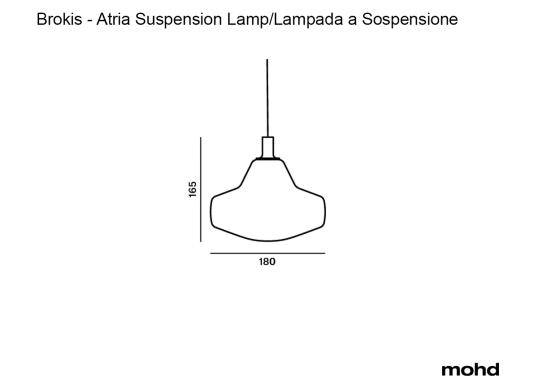 Подвесной светильник Atria Suspension Lamp от Brokis image 1