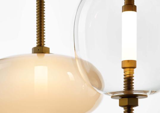 Подвесной светильник модель Under Pressure Suspension Lamp от фабрики Brokis