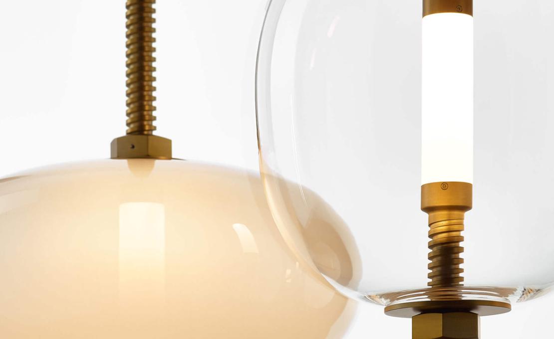 Подвесной светильник модель Under Pressure Suspension Lamp от фабрики Brokis