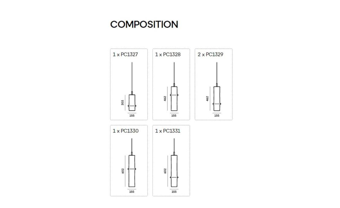 Подвесной светильник модель Bamboo Forest Composition S6M Suspension Lamp от фабрики Brokis