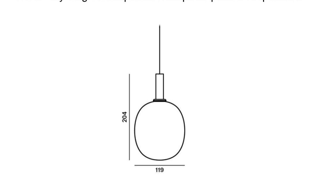 Подвесной светильник модель Ivy Single L Suspension Lamp от фабрики Brokis