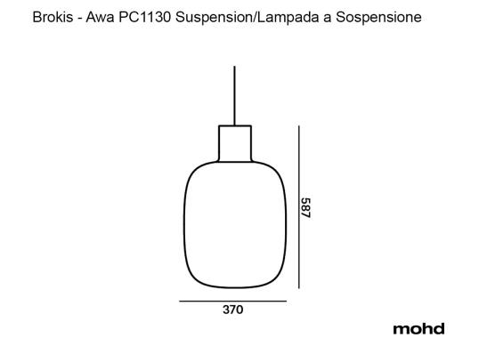 Подвесной светильник модель Awa PC 1130 Lampada a Sospensione от фабрики Brokis