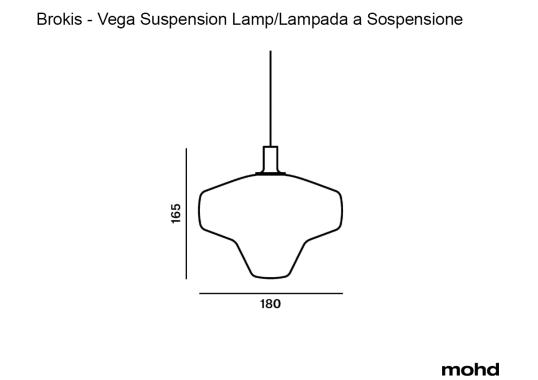 Подвесной светильник модель Vega Suspension Lamp от фабрики Brokis