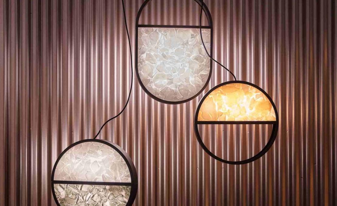 Подвесной светильник модель Geometric Circle 1/2 Top Lampada a Sospensione от фабрики Brokis