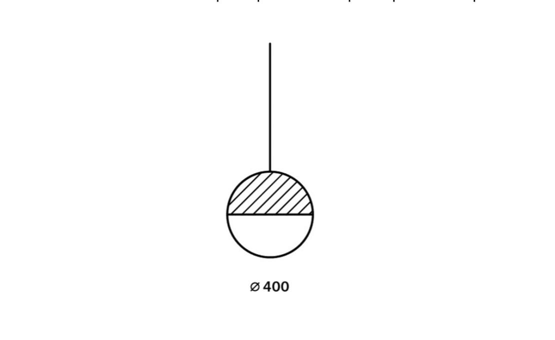 Подвесной светильник модель Geometric Circle 1/2 Top Lampada a Sospensione от фабрики Brokis