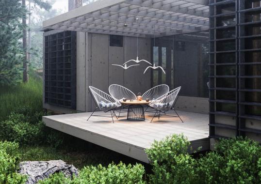 Подвесной светильник модель Night Birds PC1111 Susp Lamp Outdoor от фабрики Brokis