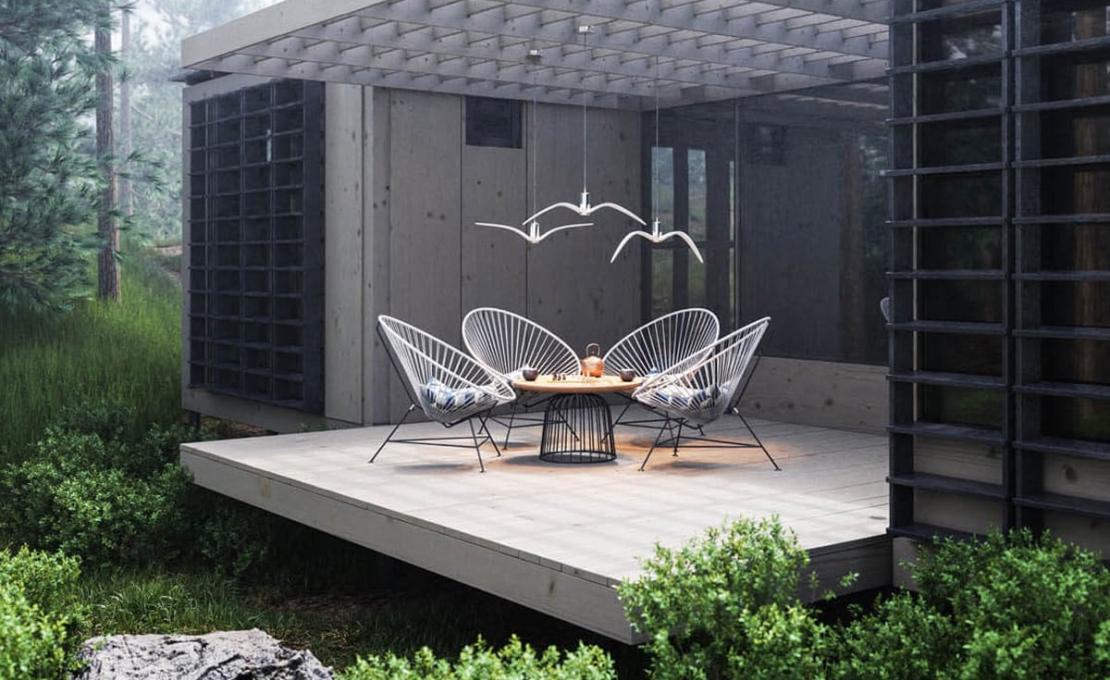 Подвесной светильник модель Night Birds PC1111 Susp Lamp Outdoor от фабрики Brokis