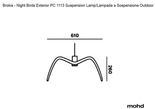 Подвесной светильник модель Night Birds Exterior PC1113 Lampada a Sospensione Outdoor от фабрики Brokis