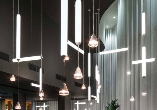Подвесной светильник модель Puro Solo Vertical 1000 Suspension Lamp от фабрики Brokis