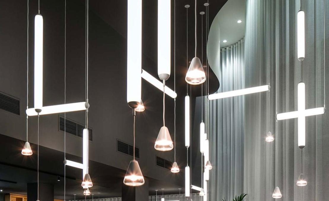 Подвесной светильник модель Puro Solo Vertical 1000 Suspension Lamp от фабрики Brokis