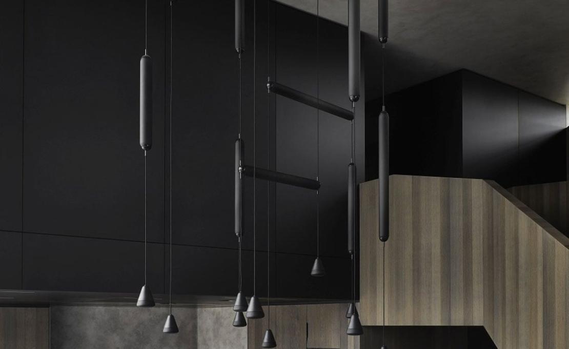 Подвесной светильник модель Puro Solo Vertical 1000 Suspension Lamp от фабрики Brokis