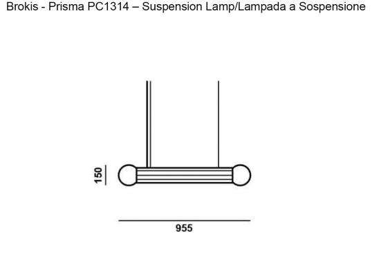 Подвесной светильник модель Prisma PC1314 Double Small 700 Suspension Lamp от фабрики Brokis
