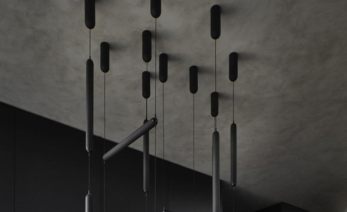 Подвесной светильник модель Puro Solo Vertical 1000 Suspension Lamp от фабрики Brokis