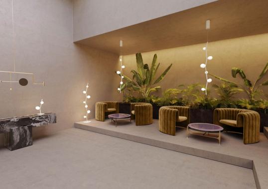 Подвесной светильник модель Ivy Vertical 8 Suspension Lamp от фабрики Brokis